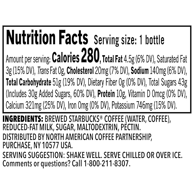 Starbucks Frappuccino Coffee Drink, Coffee, 13.7 fl oz Bottles (12 Pack)