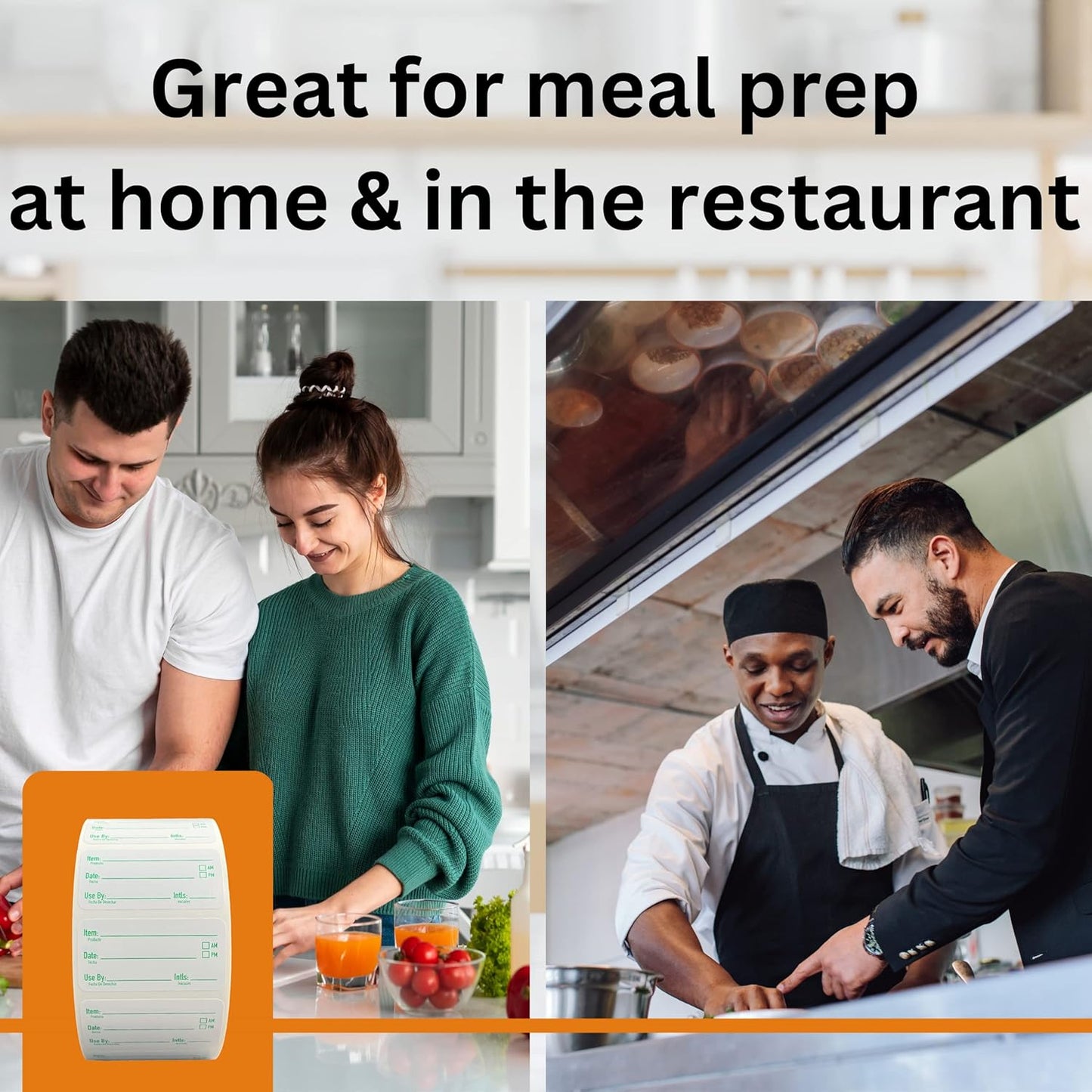 2x1 Removable Food Labels for Containers, 250 Freezer Food Labels Stickers, Bottle Labels for Storage Bins, Sticker Labels for Food Containers, Removable Labels Easy Peel Off (250, Green)