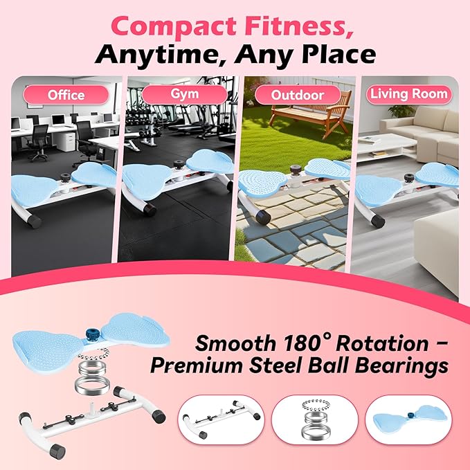 EPHESPORT Waist Twisting Machine, Ab Twister for Home Workout, Twister Board for Exercise, Full Body Slimming & Core Training, Twist Machine for Weight Loss, Compact Home Exercise Equipment