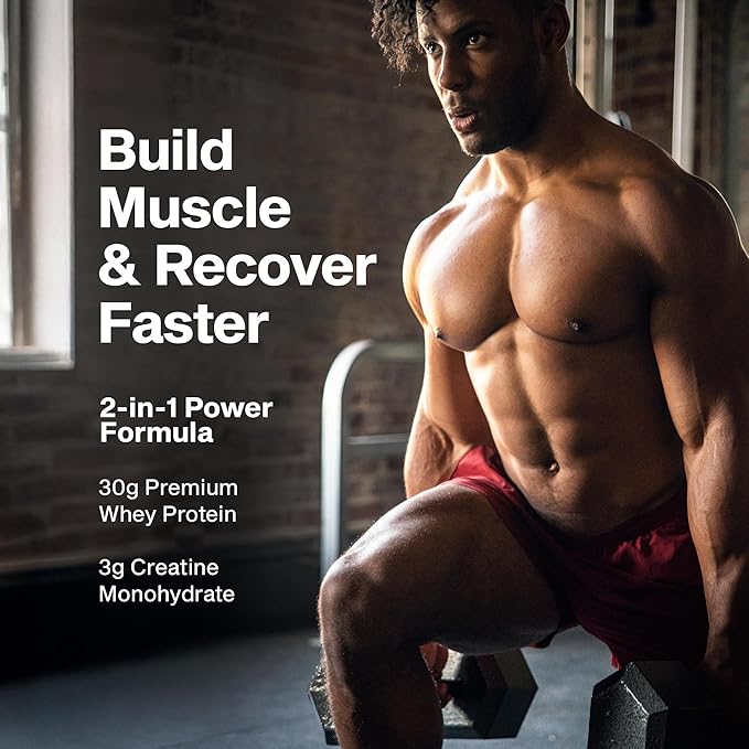 Muscletech Whey Protein Powder (Strawberry, 4 Pound) - Nitro-Tech Ultimate Muscle Building Formula with Whey Protein Isolate - 30g of Protein, 3g of Creatine & 6.8g of BCAA - Packaging May Vary