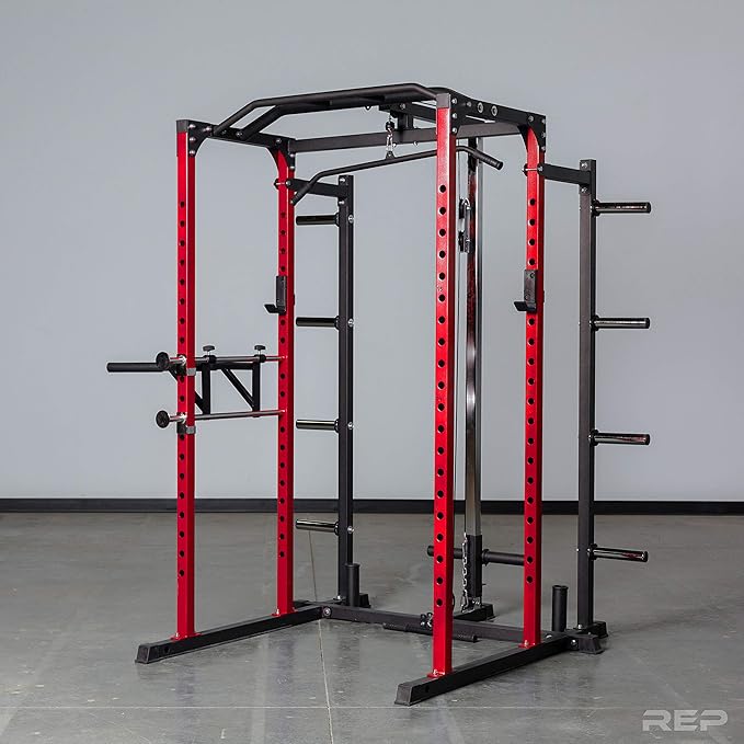 REP Fitness PR-1100 Power Rack - 700 lbs Rated Lifting Cage for Weight Training
