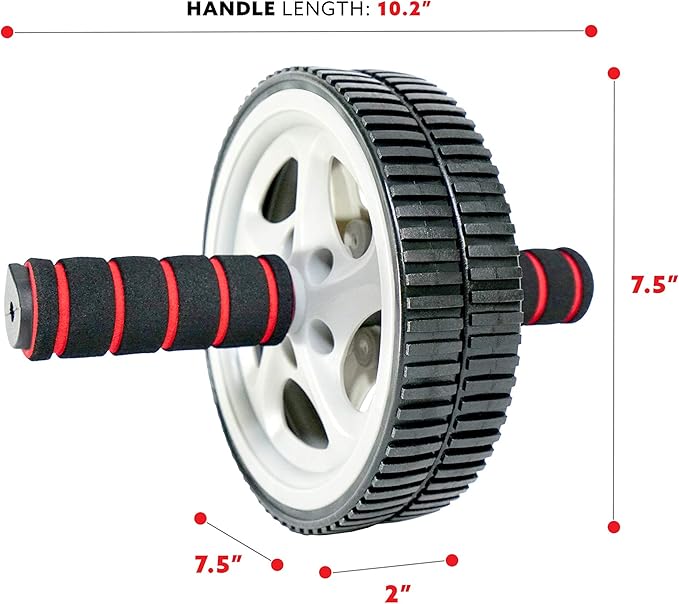 Sunny Health & Fitness Waist Trainer Ab Roller with Elbow Support, Training Wheels, Foldable for Home Gym, Abdominal Exercises, Core Strength, Glute Trainer, Crunch Workouts with Optional Dip Station