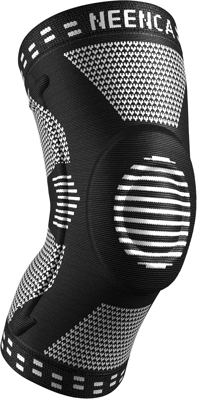 NEENCA Professional Knee Brace for Pain Relief, Medical Knee Support with Patella Pad & Side Stabilizers, Compression Knee Sleeve for Meniscus Tear, ACL, Joint Pain, Runner, Workout - Single