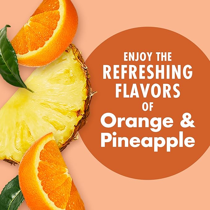 V8 Energy Orange Pineapple Energy Drink, 8 fl oz Can (24 Pack)