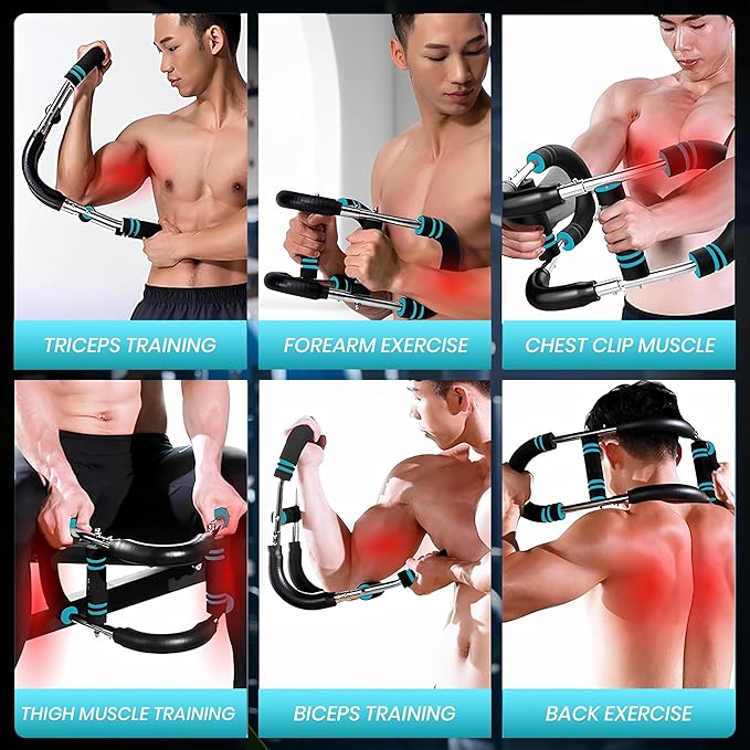 Premium Twister Arm Trainer (55–110 lbs) with Forearm Strengthener (22–132 lbs) Adjustable Chest/Arm Workout Equipment 3- Levels Upper and Lower Body Excercise Machine for Strength Traininig