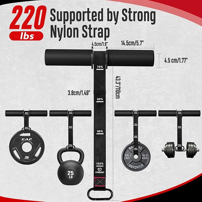 FitBeast Forearm Strengthener & Wrist Roller Forearm Exerciser - Adjustable Forearm Strength Trainer with Thickened Anti-Slip Grip Handles, Ideal for Boosting Grip Strength & Muscle Building