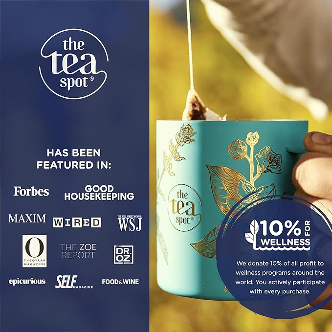 The Tea Spot Earl of Grey Black Tea with Citrus for Energy | Blend of Black Tea, Citrus Root, Mallow Flowers, Bergamot, Citrus and Vanilla Flavoring | 15 Tea Bags