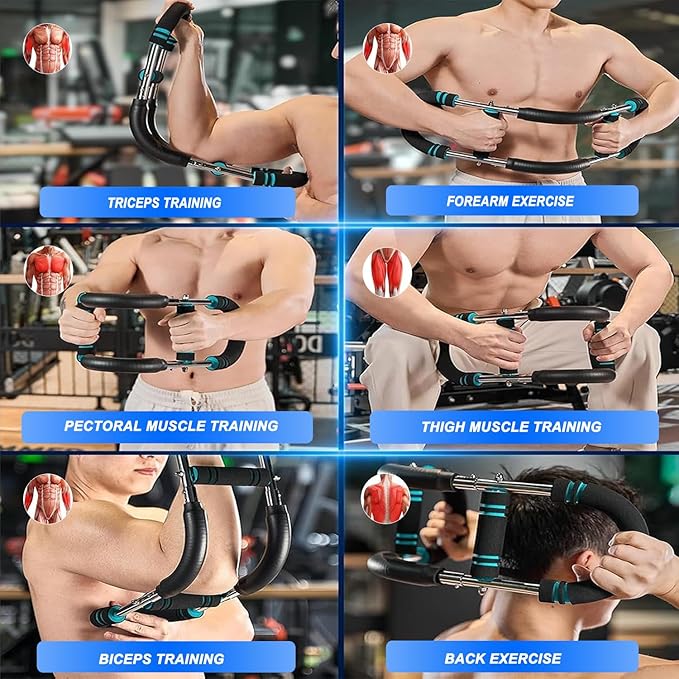 Twister Arm Trainer for Men, Chest Workout Equipment. Adjustable Chest Trainer with 4 Spring. Forearm Strengthener, Fitness Equipment, Forearm Exerciser.Home Gym Exercise Equipment 30-110 lbs
