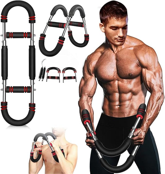 Twister Arm Trainer, Chest Workout Equipment Arm Strength Trainer for Man & Women, Home Gym Strength Trainer, Adjustable Resistance Arm Trainer (65lbs- 110lbs)