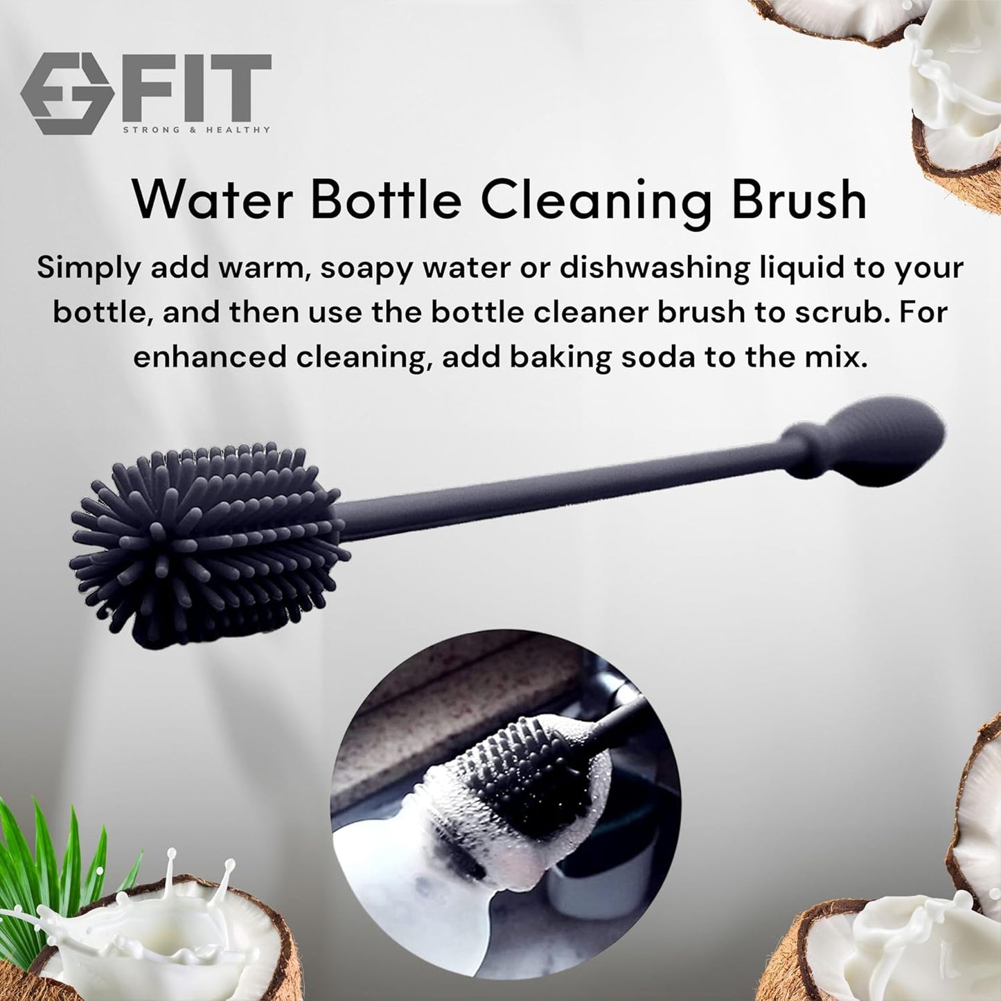 FIT Strong & Healthy 32 oz Glass Water Bottle with Straw Lid, Time Marker, Sleeve & Extra Lid - Motivational, Wide Mouth 1 Liter Glass Drinking Bottle