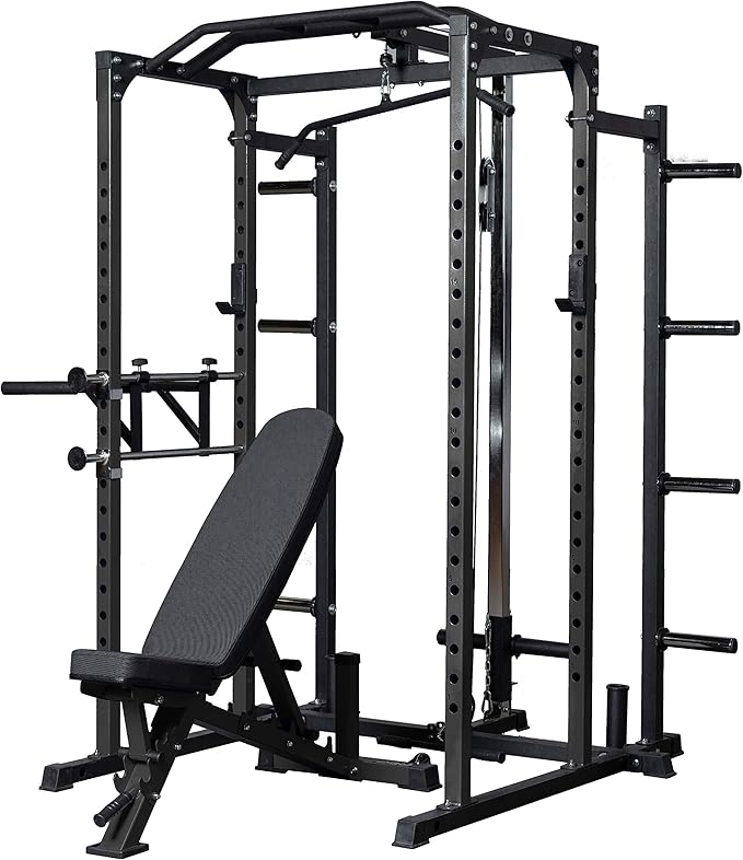 REP Fitness PR-1100 Power Rack - 700 lbs Rated Lifting Cage for Weight Training