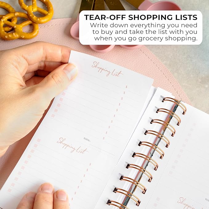 PLANBERRY Pocket Food Journal Premium – Nutrition Planner – Diet & Calorie Tracker – Meal & Exercise Diary – Weight Loss Journal (Pineapple)