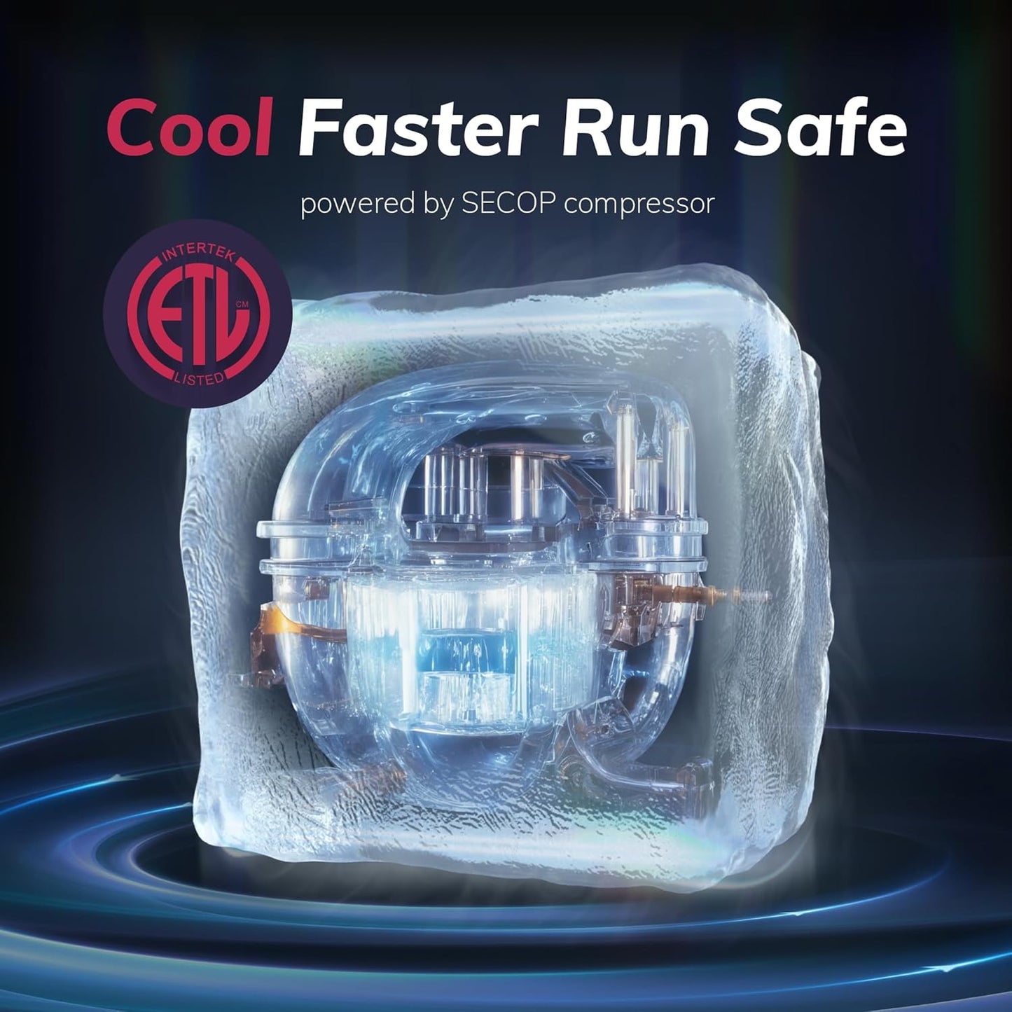 Commercial Ice Maker Machine, 100lbs/Daily Ice Production Under Counter Ice Maker, Self-Cleaning, Timer Stainless Ice Machine with 33lbs Ice Storage, Ideal for School, Home, Bar, RV