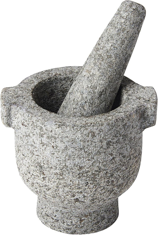 Fox Run Mortar and Pestle with Flange, Granite