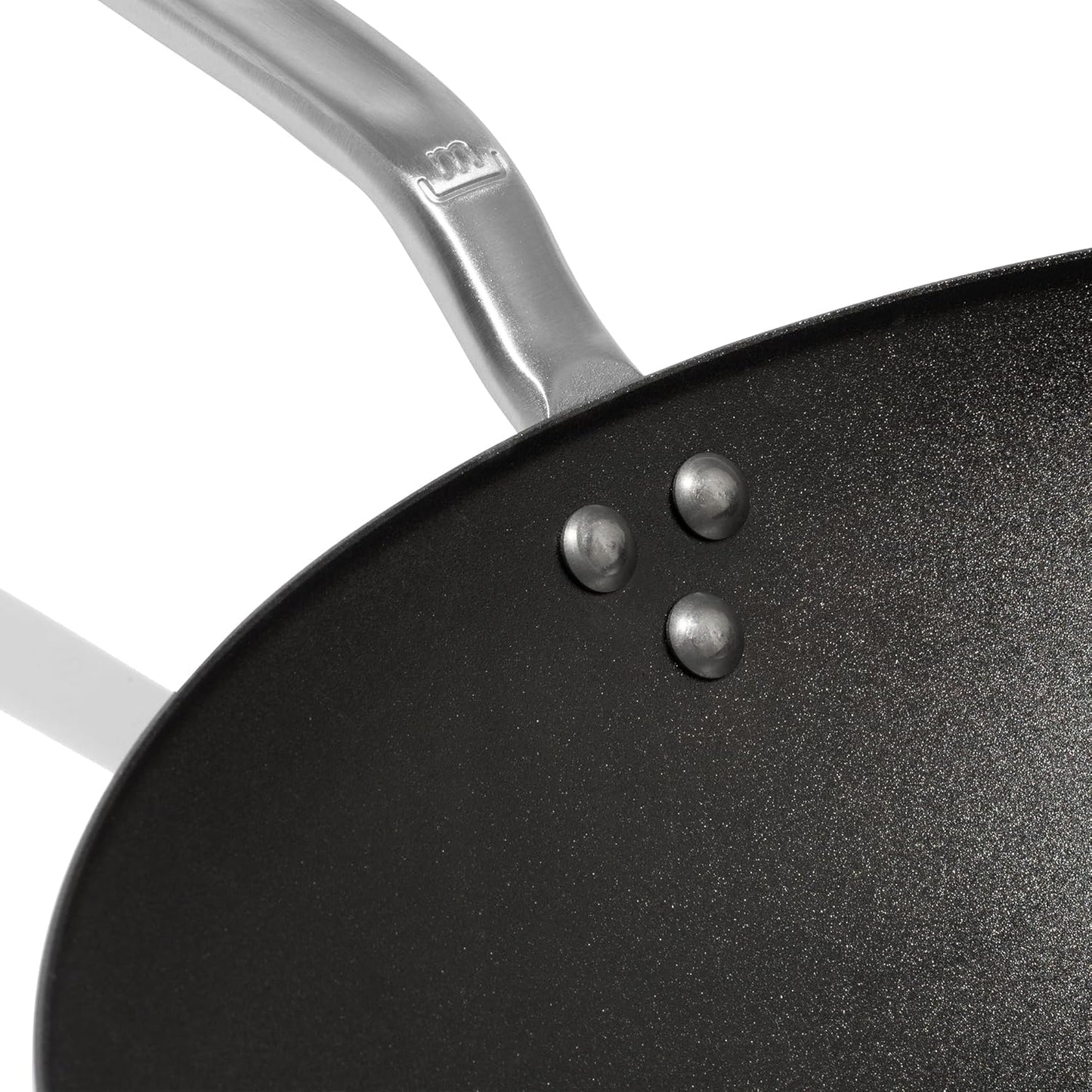 Made In Cookware - 13" Seasoned Carbon Steel Wok - (Like Cast Iron, but Better) - Professional Cookware - Crafted in Sweden - Induction Compatible