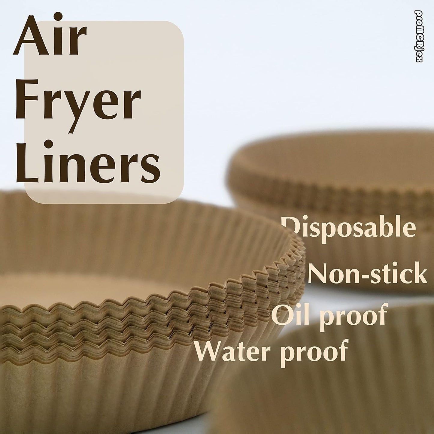 Air Fryer Disposable Paper Liners 100pcs 6.3 inch Round Parchment Paper Liner for Baking Roasting Fit 2-5 QT