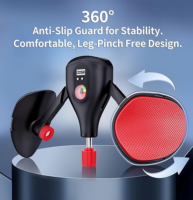 Thigh Trainer 0-77 lbs Adjustable Resistance, Pelvic Floor Muscle Kegel Exerciser, Thigh Exerciser & Booty Trainer for Women & Men, Pelvic Floor Exercise Workout Machine