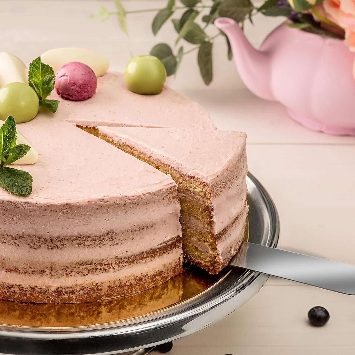 Angled Icing Spatula Set and 3 Packs Cake Scrapers Smoother, Stainless Steel Offset Spatulas Cake Frosting Spatula Set for Pastry Decorating Tools