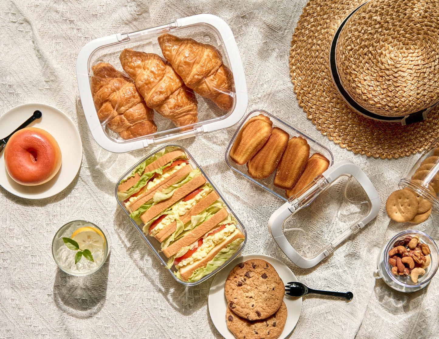 Felli Duo Loc Tritan Meal Prep Containers Microwave Safe BPA FREE, Leak Proof Lunchable Container for Leftovers Kitchen Fridge Freezer, Reusable On the Go Lunch Plastic Travel Box (Beginner 3pk)