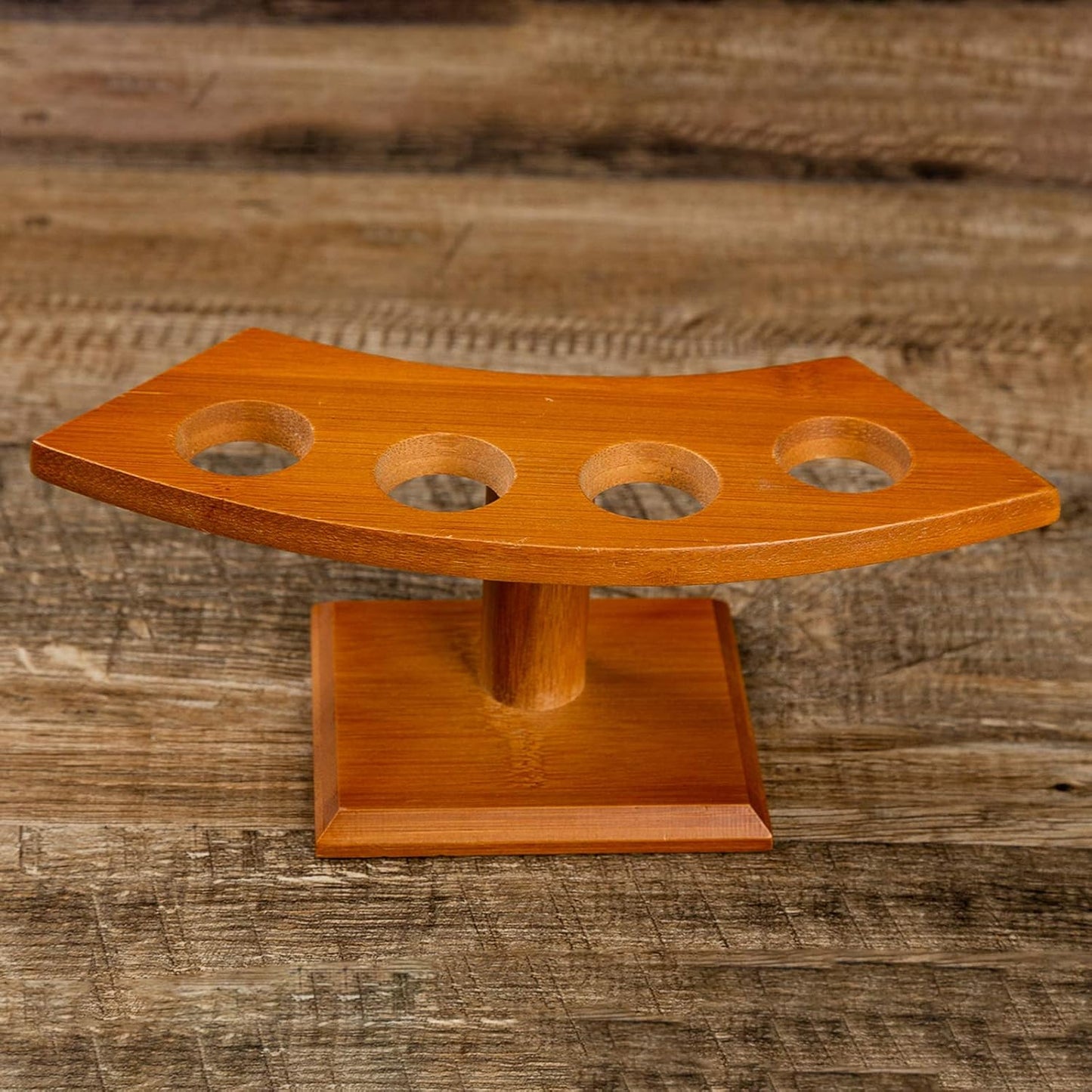 Japanese Style Temaki Sushi Roll Holder Ice Cream Cone Holder With 1-5 Compartments Holes, Kitchen Dining Decor Display Stand, Restaurant Supply Serveware (4 Holes)