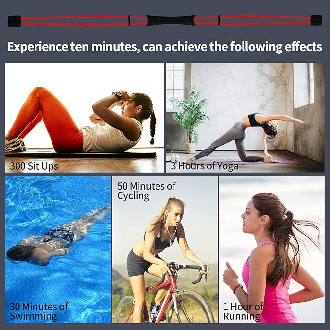 FlexBar & Mobility Stick - Shoulder Reliever Ball Swing, Body Blade, Flex Bars for Physical Therapy - Total Body Workout, Core Strength & Stability Training