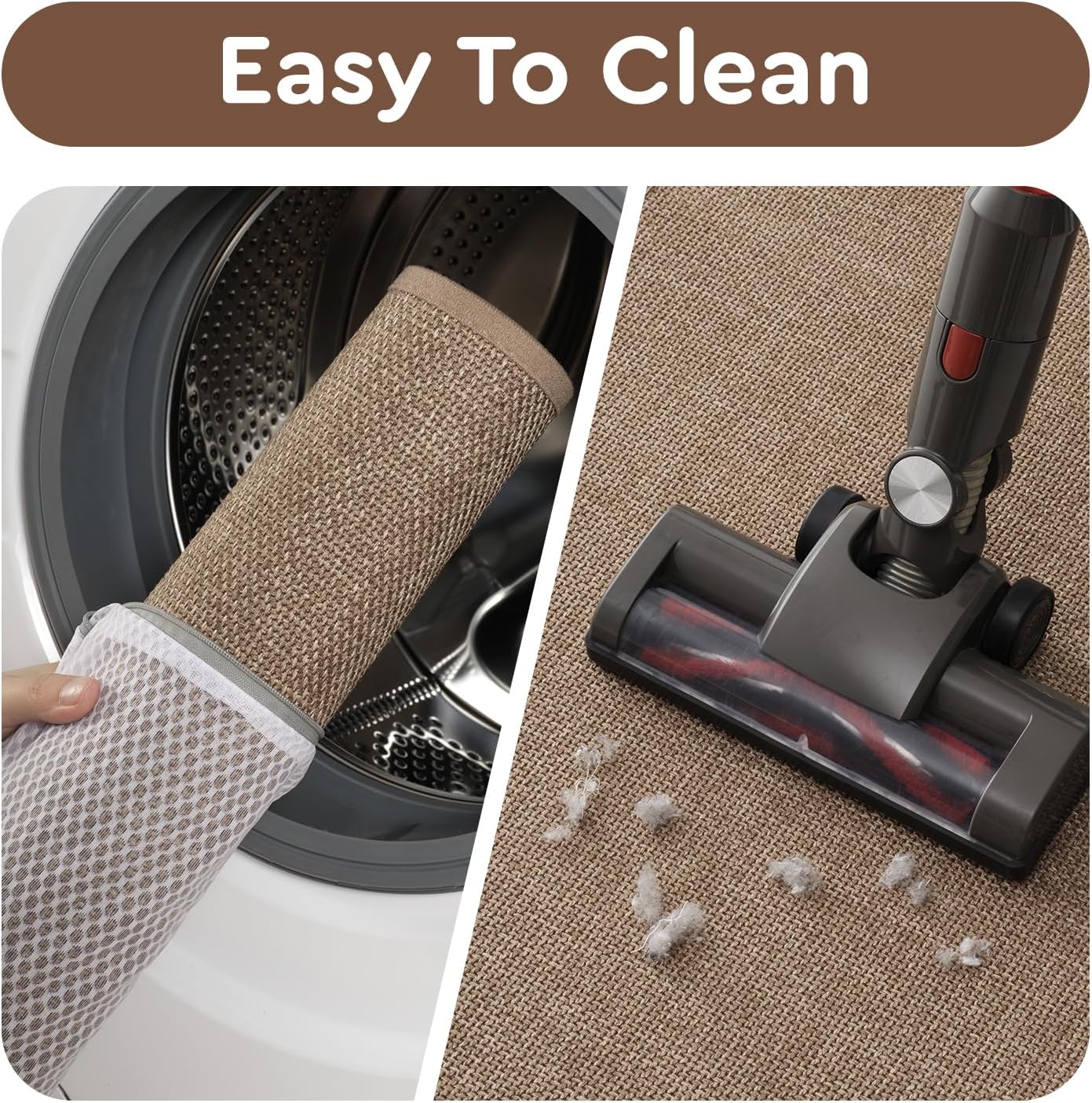 tchdio Kitchen Mats for Floor, Rubber Backed Kitchen Rugs Non Slip Washable, Superior Absorbent Kitchen Runner Rug Easy to Clean, Comfort Kitchen Floor Mat Front of Sink (Tan, 20" × 32")