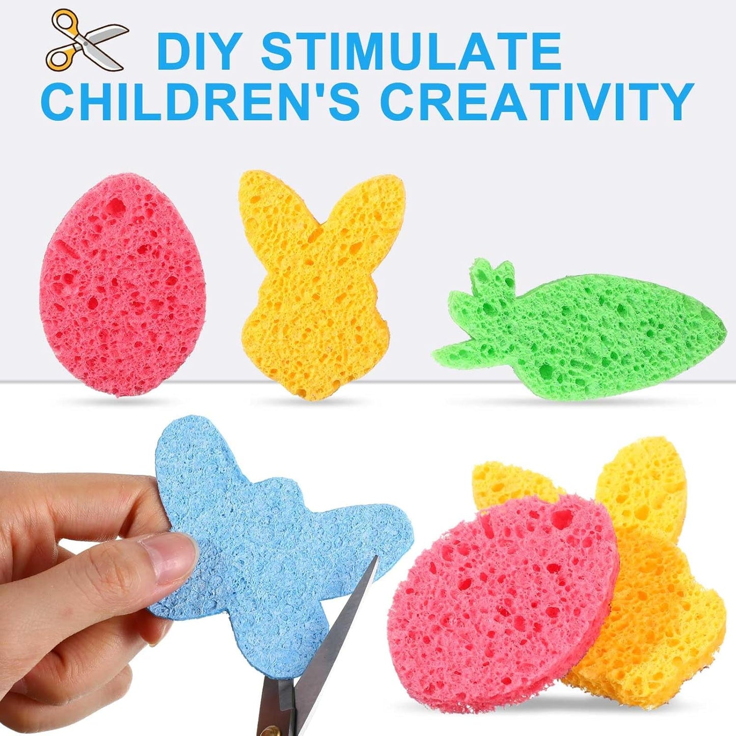 Zhengmy 200 Pieces Kitchen Sponge Bulk Natural Sponges for Dishes Compressed Wood Pulp Sponges Cleaning Sponge Without Scratching for Kitchen Bathroom, 3.9 x 2.4 x 0.12 Inch (Multicolor)