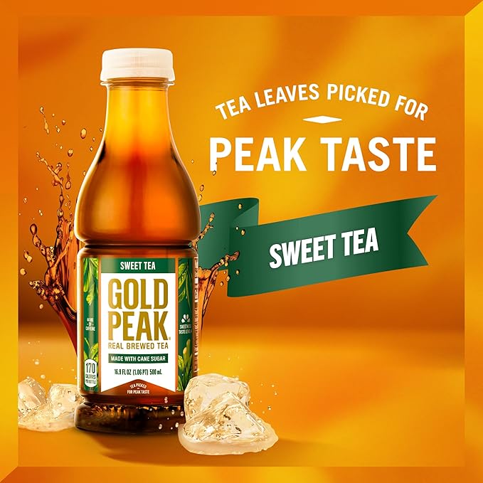 Gold Peak Tea, Sweet Tea, 16.9 fl oz, 6 Pack