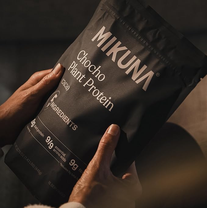Mikuna Vegan Protein Powder (Cacao, 15 Servings) - Plant Based Chocho Superfood Protein - Dairy Free Protein Powder Packed with Vitamins, Minerals & Fiber - Gluten, Keto & Lectin-Free