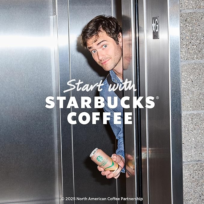 Starbucks RTD Energy Drink, Doubleshot Energy Drink, Coffee, Guarana, Vitamin B, Ginseng, 15 Oz Cans (Pack of 12)