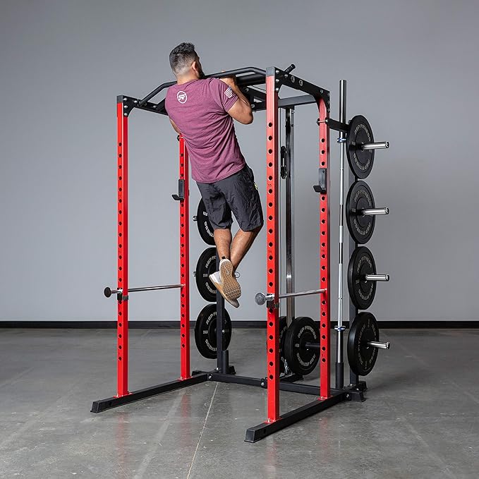 REP Fitness PR-1100 Power Rack - 700 lbs Rated Lifting Cage for Weight Training