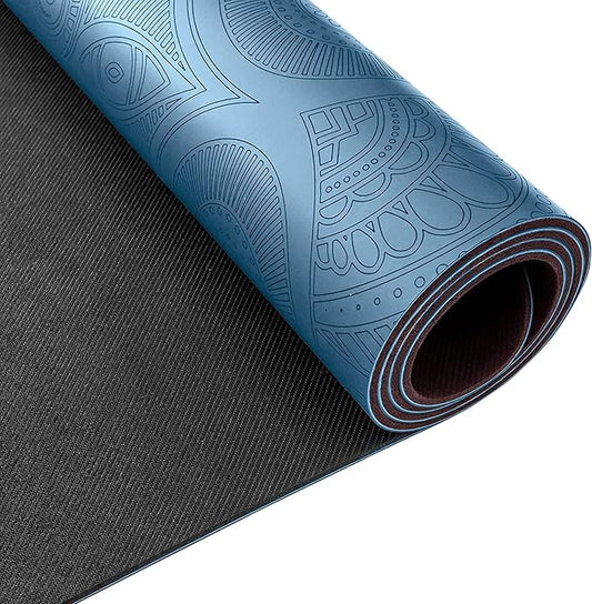 Clever Yoga Liquid Balance Thick Yoga Mat - Pro Exercise Yoga Mat with Non-Slip Surface for Home Gym, Earth-Friendly & Recyclable Pilates and Workout Pad Women & Men, 4.5 mm