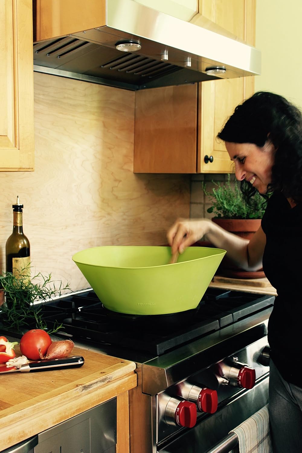 Frywall 10 (Medium) - Green - Splatter Guard, as Seen on Shark Tank