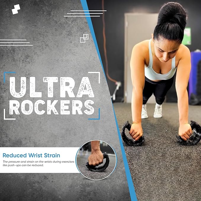 Ultra Rockers – Instability Training Platform for Core Strength, Balance, and Stability | Wrist Relief for Push-Ups & Strength Training | Home Gym & Fitness Equipment