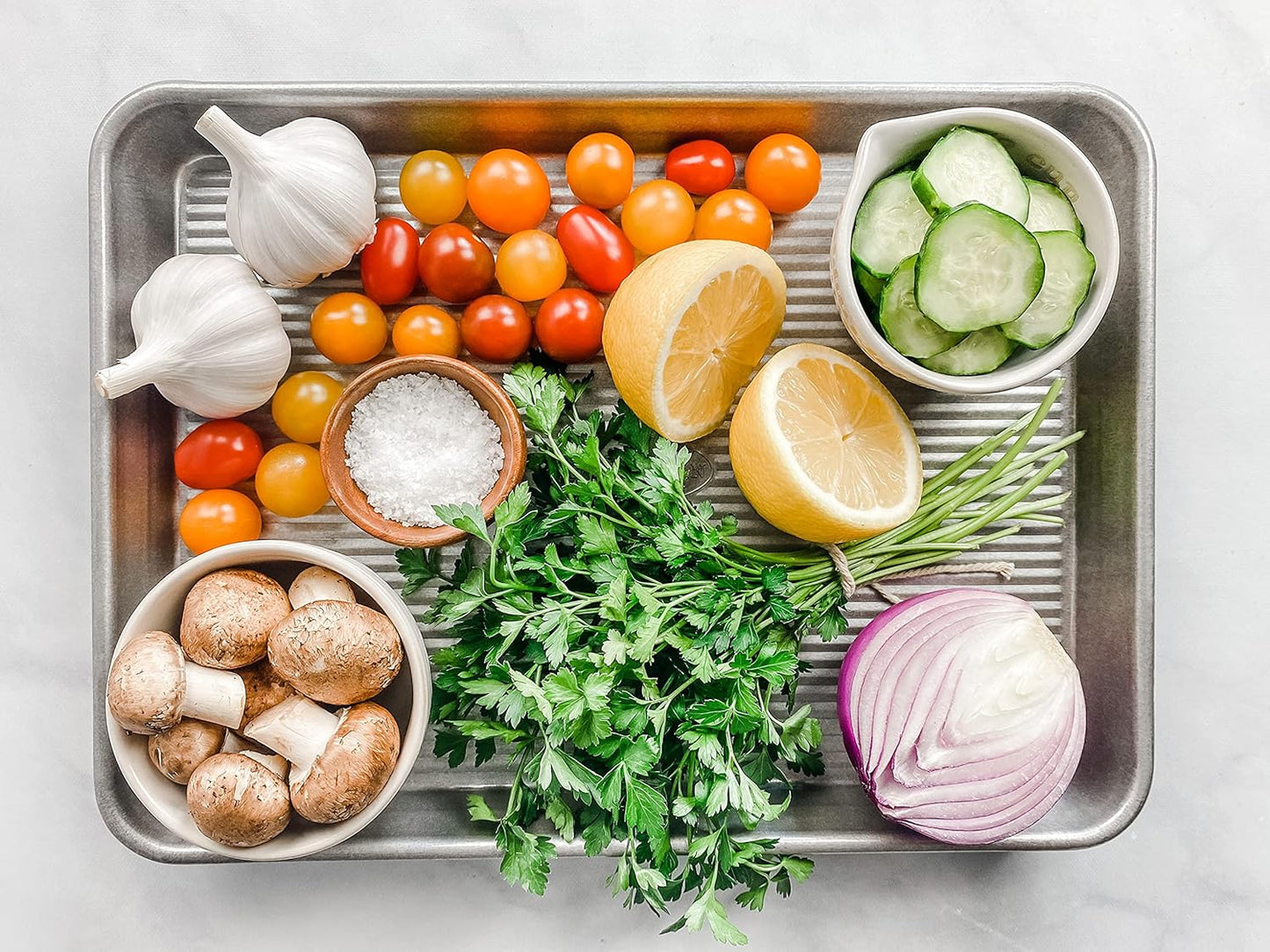 USA Pan Bakeware Nonstick Quarter Sheet Pan, Baking Sheet Aluminized Steel