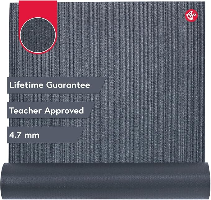 Manduka PROlite Yoga Mat 71" - 4.7mm | Lifetime Durability | Hygienic Construction | Teacher Approved | 71 x 24 inches