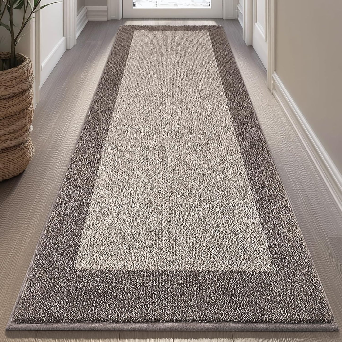 Machine Washable Kitchen Rug 32" x 72", Non Slip Indoor Door Rug, Absorbent Entrance Runner Rug for Bedroom, Hallway, Bathroom, Floor (Roll Packing)