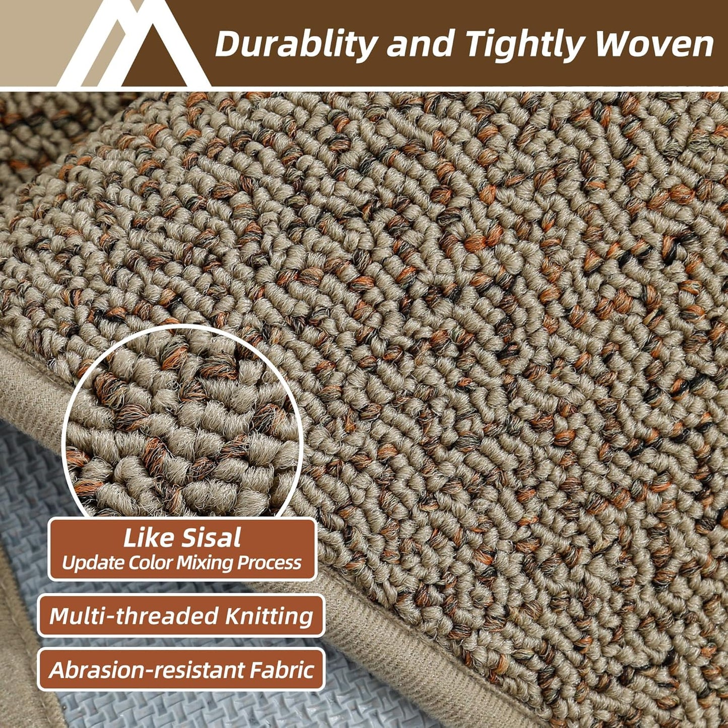 COSY HOMEER Kitchen Rugs 20"x32" Non-Slip Kitchen Mats for Floor Absorbent Stain Resistant Kitchen Floor Mat Machine Washable Rugs for Kitchen,Hallway,Sink,Taupe