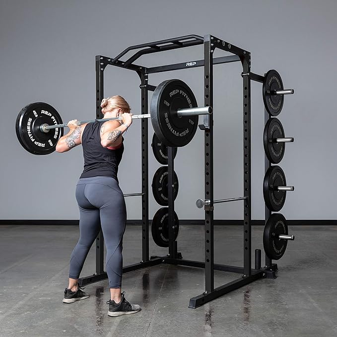 REP Fitness PR-1100 Power Rack - 700 lbs Rated Lifting Cage for Weight Training