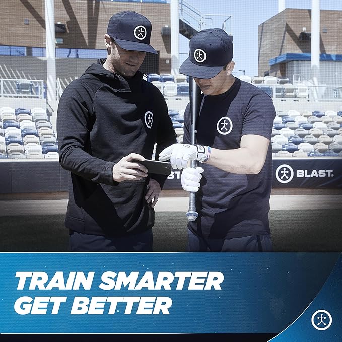 Blast Baseball Swing Analyzer - Improve Your Swing at Every Level - Real-time Feedback, Swing Metrics, Video Capture Highlights, Track Performance (GEN3 Sensor)
