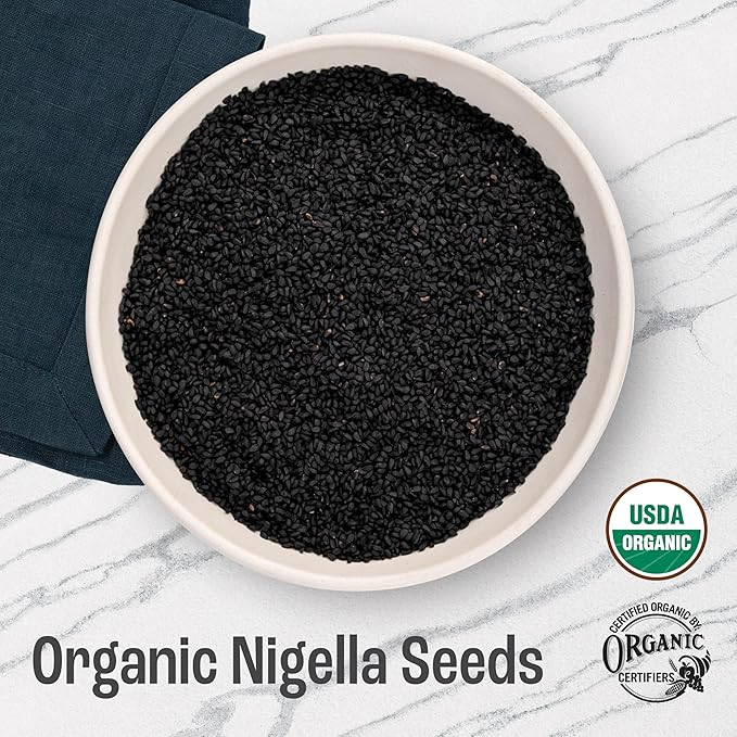 J Mac Botanicals, Organic Nigella Seeds (1 Pound), USDA Certified, black cumin seed, Nigella Sativa, Kalonji Seeds