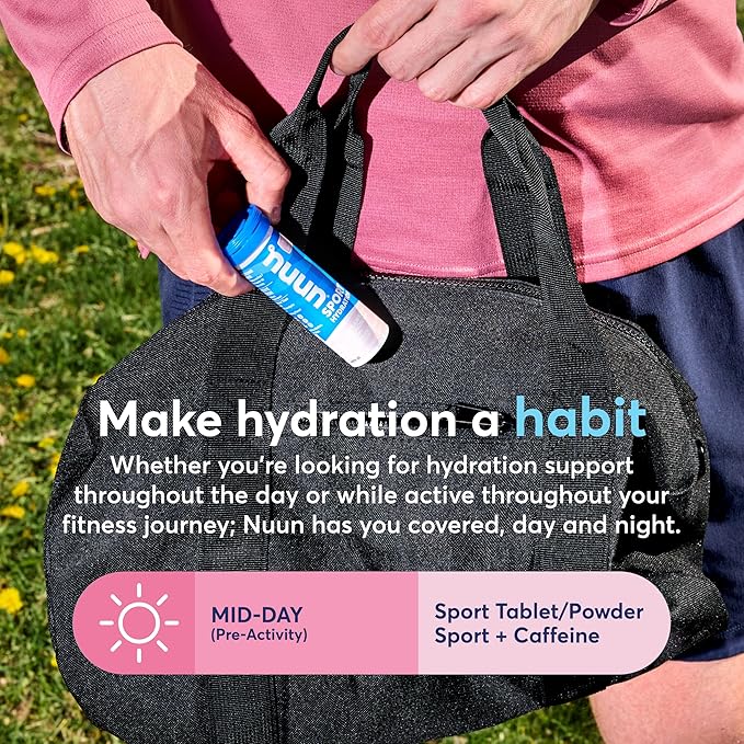 Nuun Sport Electrolyte Tablets with Magnesium, Calcium, Potassium, Chloride & Sodium, Gluten Free & Vegan, Citrus Fruit, 8 Pack (80 Servings Total)